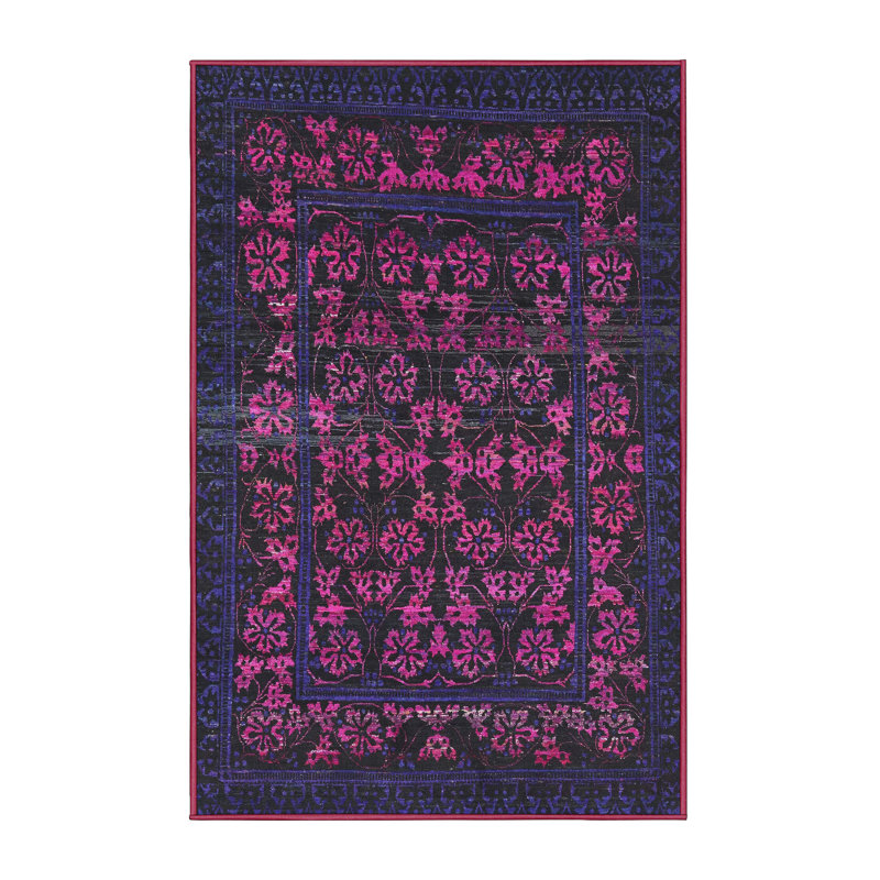 Floral Indoor Rug, Rectangle 5' x 8'