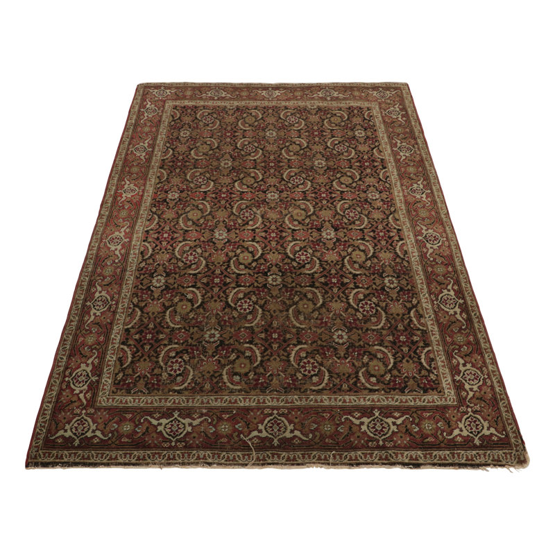 Antique One-of-a-Kind 4'3X6'5 Hand Knotted Area Rug