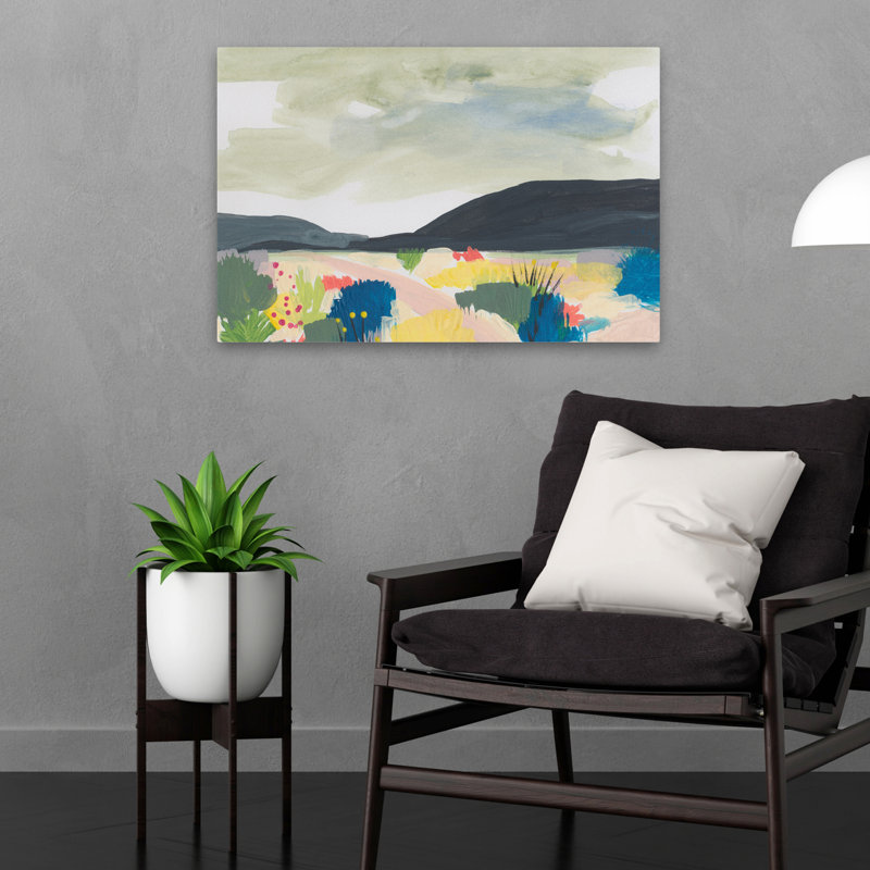 Take Root In The Arid Soil 1 - Contemporary Landscape Art, H 24 po x l 16 po