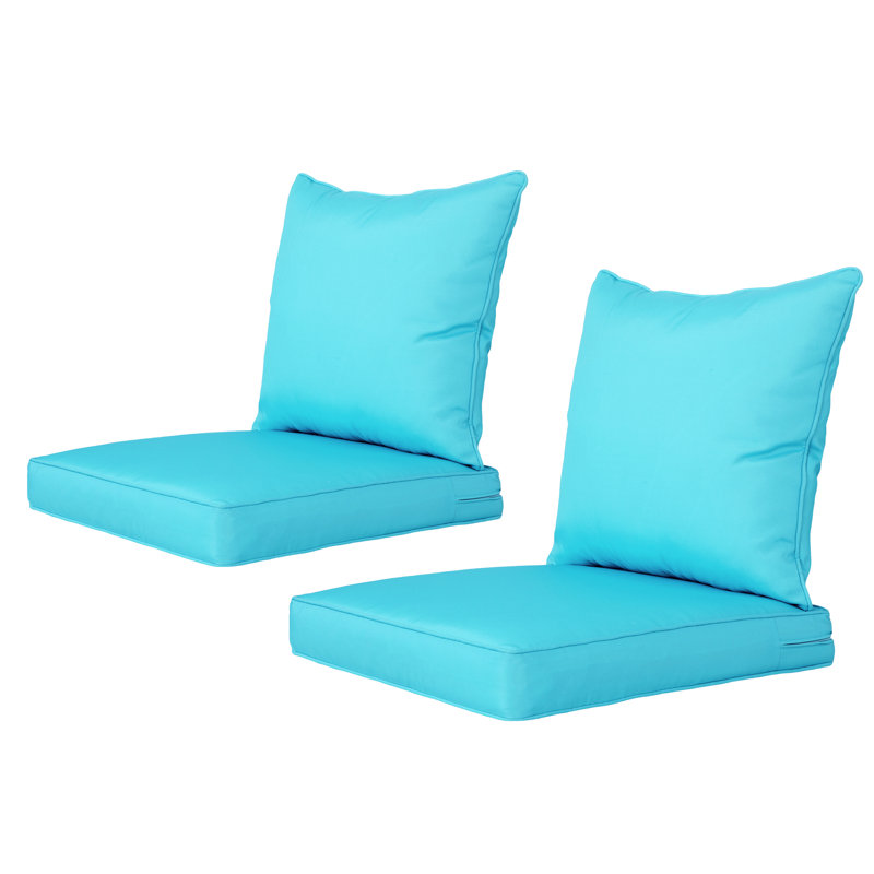Outdoor/Indoor Deep-Seat Cushion Set, Teal