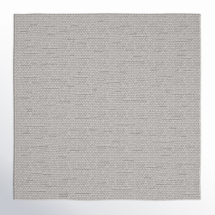 Elle Handmade Wool Silver Rug
