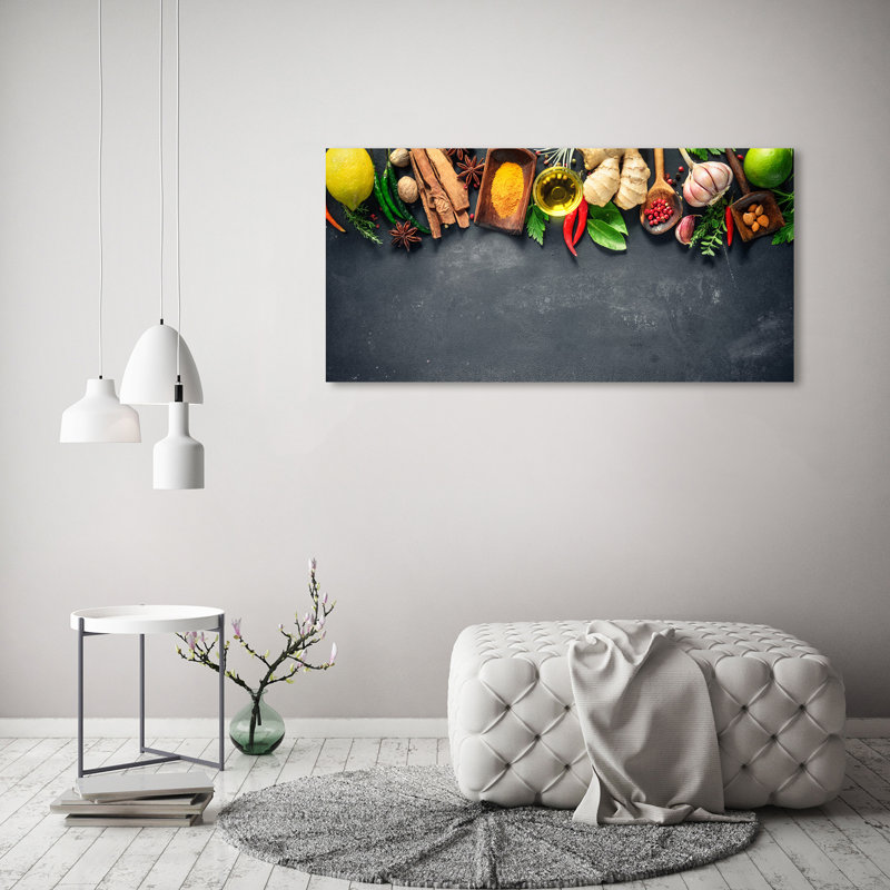 Herbs And Spices - Wrapped Canvas Print