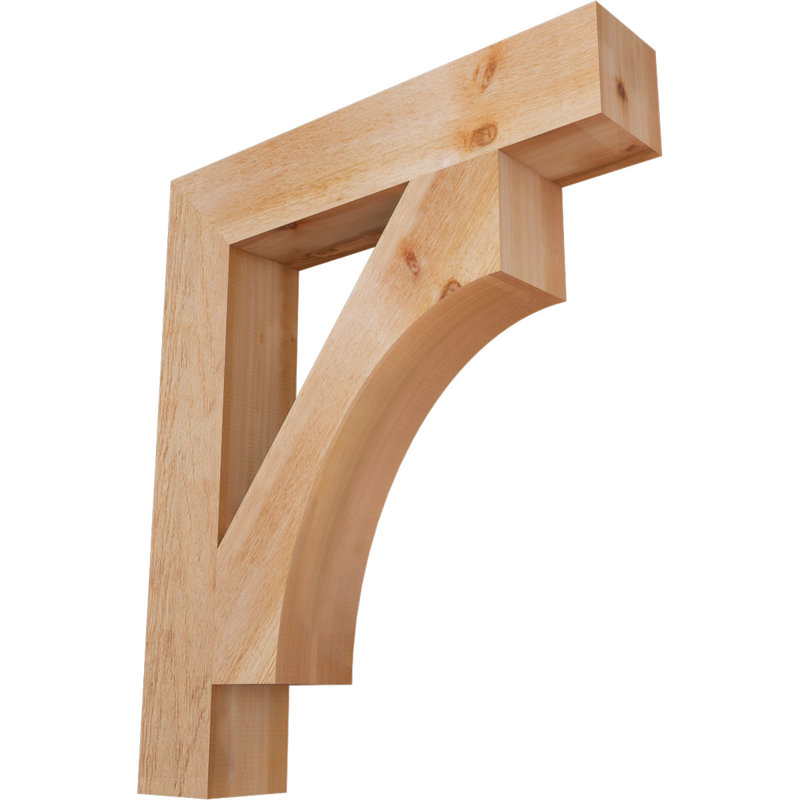 Support Westlake Block Rough Sawn, H 38 po x l 6 po x P 32 po, Cèdre rouge