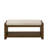 40" Accent Bench with Lower Shelf Shoe Rack, Padded Seating Bench for Living Room, Modern Compact Bed End Bench with Storage for Bedroom Seating, Removable Cushion, 40"W-1771548389