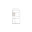 Bureau à domicile Deni, 1 tablette, bois blanc, structure en métal, 47 po