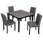 5-Piece Wooden Dining Table Set