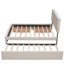 Lit plateforme tapissier avec 2 tiroirs de rangement et lit gigogne simple TG pour des solutions de sommeil peu encombrantes