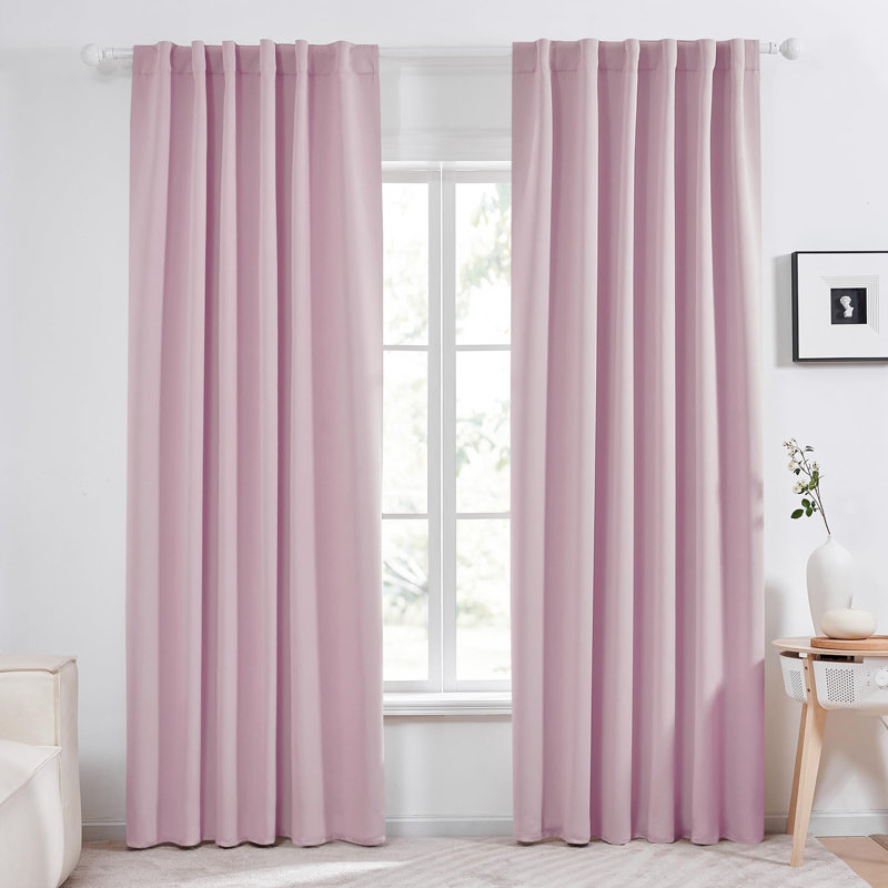 Cherlin Room Darkening Curtain Pair, Teal, 52" W x 95" L