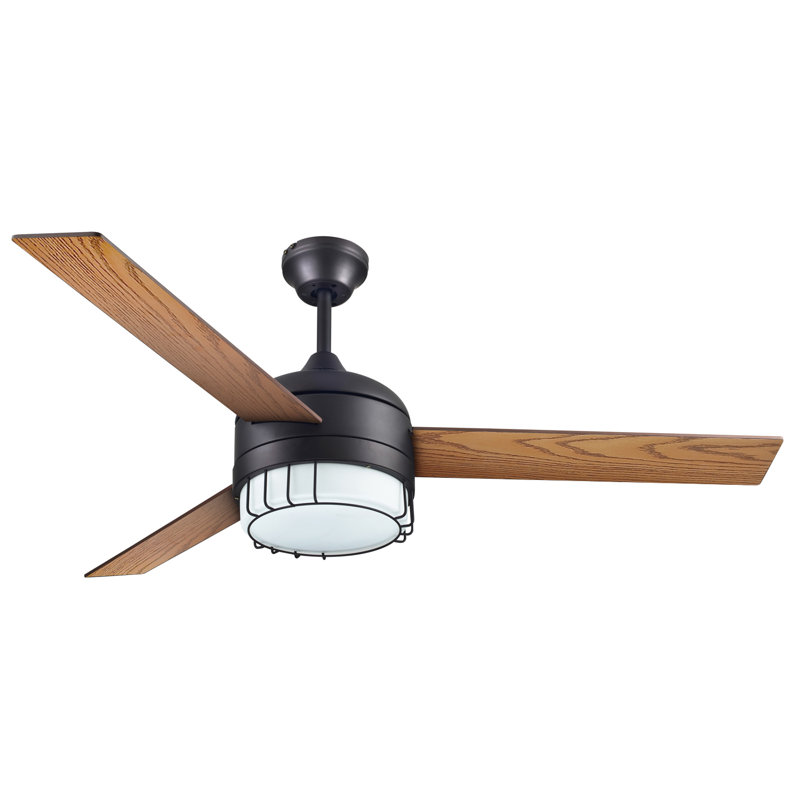 Diaundra 52'' Ceiling Fan with Light Kit, Oil Rubbed Bronze