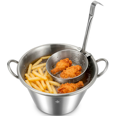 41qt Large Cazo Stainless Steel Mexican Para Carnitas,11.8" Fry Basket Basket