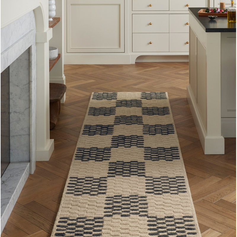 Tapis beige / minuit Chris Loves Julia x Loloi Bradley, Tapis de couloir 3 pi x 7 pi