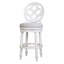 Tabouret de bar 31 po avec dossier et siège pivotant en bois blanc 31 po, 1 pièce-38882992