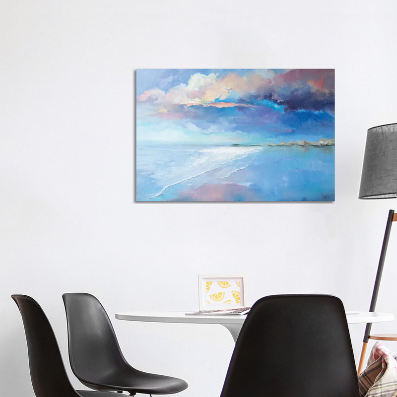 Beautiful Evening On The Beach by Katharina Valeeva - Wrapped Canvas Painting, 101.6 cm H x 66.04 cm W x 1.91 cm D