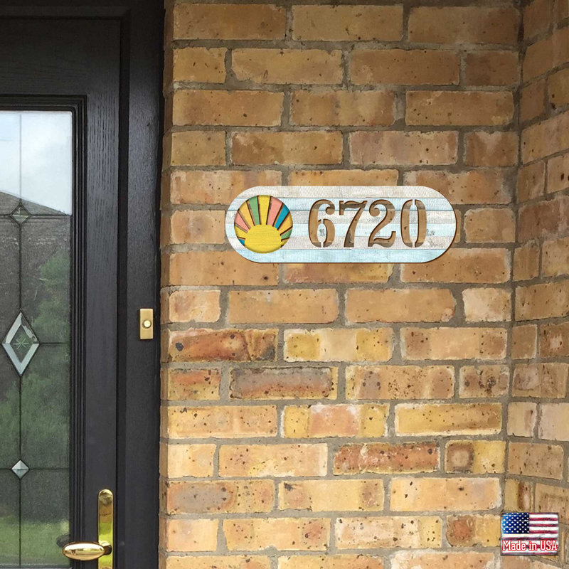 Plaque d'adresse sur 1 ligne Sunrise, Oui