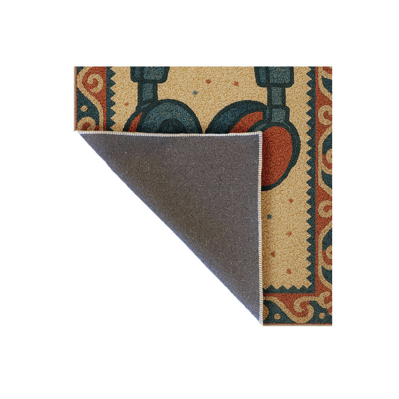 Tapis gris tissé traditionnel Mosso, 2'4" x 3'11"