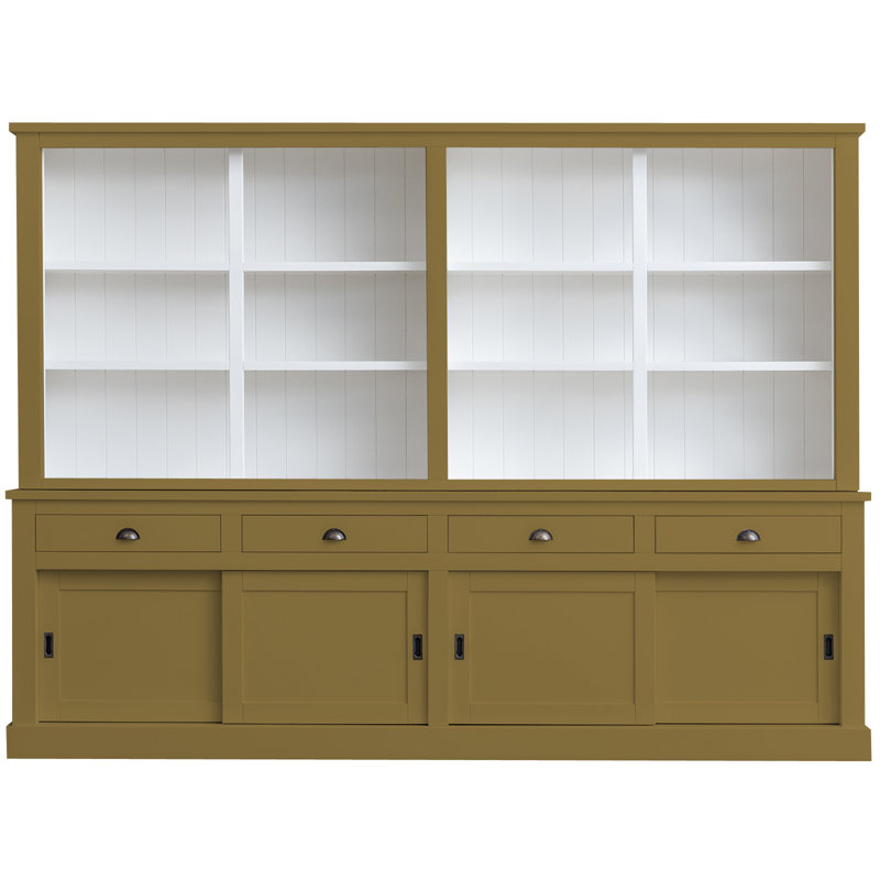 Byers Display Cabinet, Green/Brown