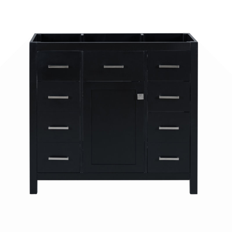 [Armoire seulement] Meuble-lavabo noir de 36 po non inclus