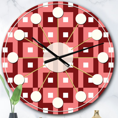 Horloge murale rétro Mid-Century