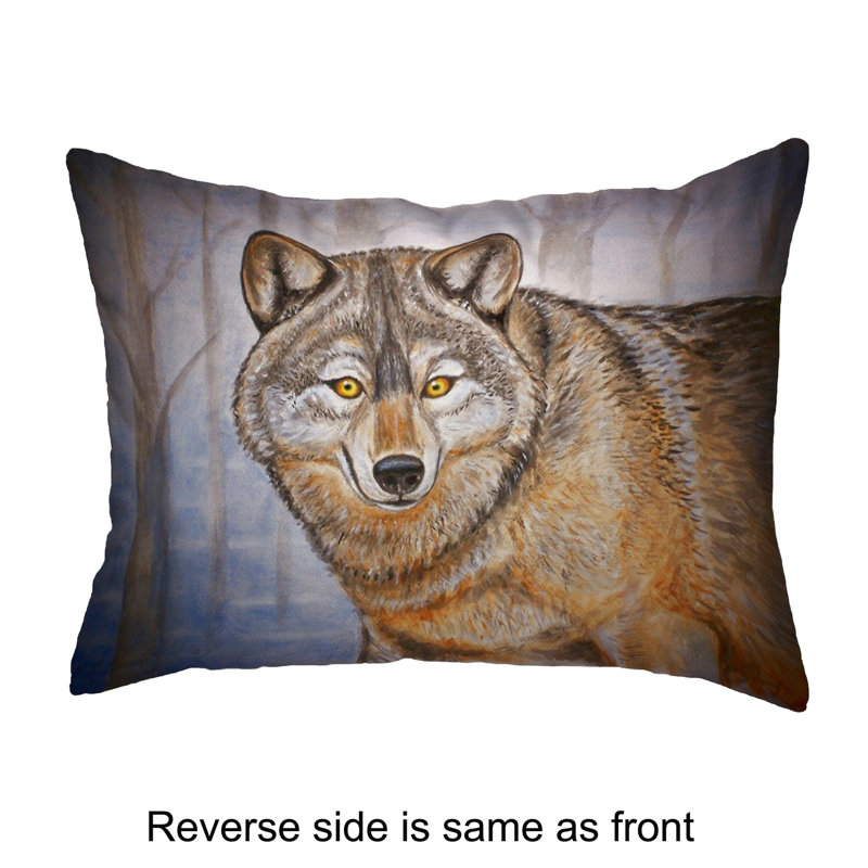  Coussin lombaire intérieur / extérieur Wolf, 11 po x 14 po