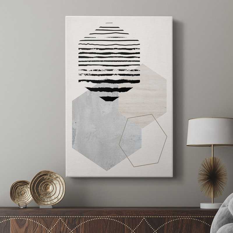 Affichage hexagonal II - galerie Cavas personnalisée, H 27 po x l 18 po