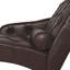 Chaise longue capitonnée en similicuir avec coussin-2020917216