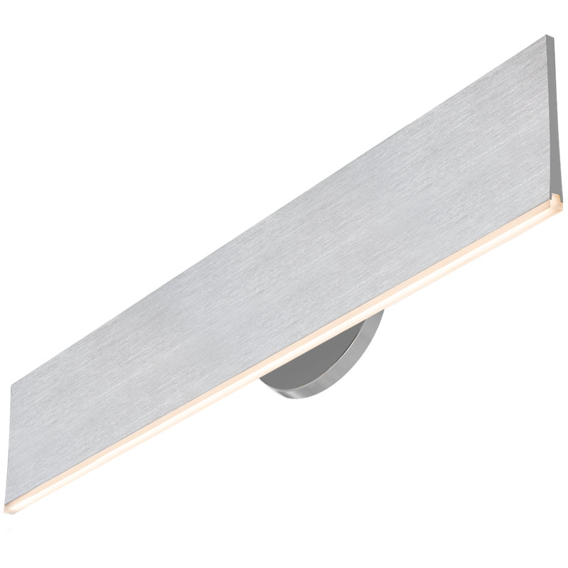 Keyten Aluminium LED Wall Sconce, Satin Aluminum