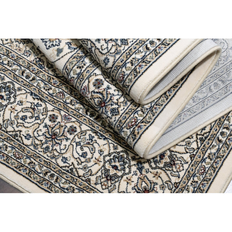 Tapis oriental ivoire / crème Attell, Rectangle 7 pi 10 po x 11 pi 2 po