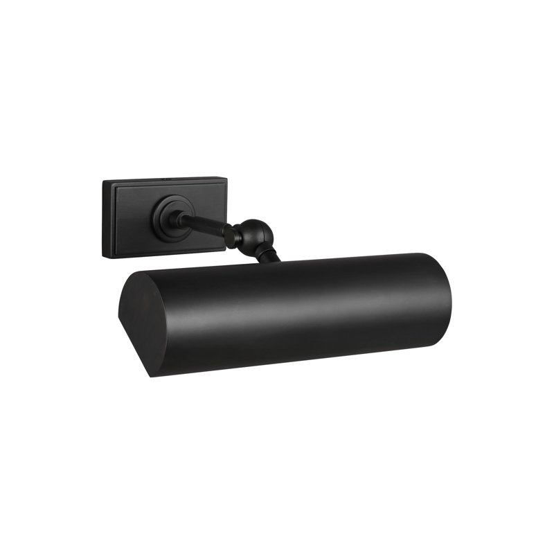 Mendee Dimmable Wall Mounted Picture Light, Aged Iron, 2.5" H x 10" W x 10.3" D