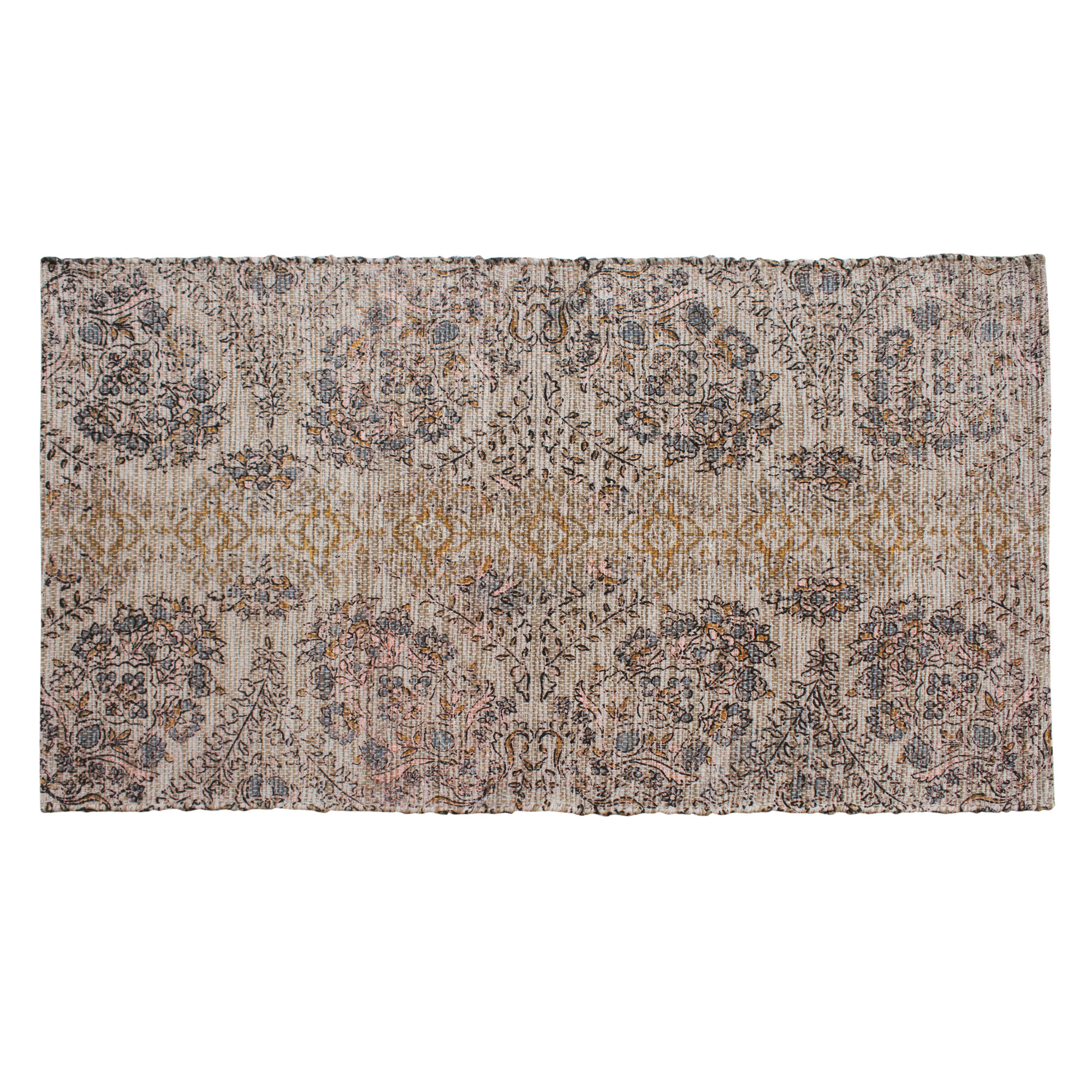 Patina Vie Maison Hand Tufted Cotton/Jute Flatweave Boho Rug | Wayfair