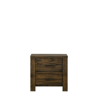 Oak Nightstand With Smooth Drawer Glides - Enhances Bedroom Function Stylish Spacious Storage Areas For Organization