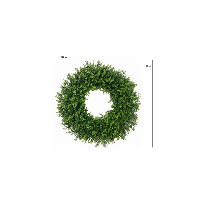 30" Artificial Boxwood Wreath