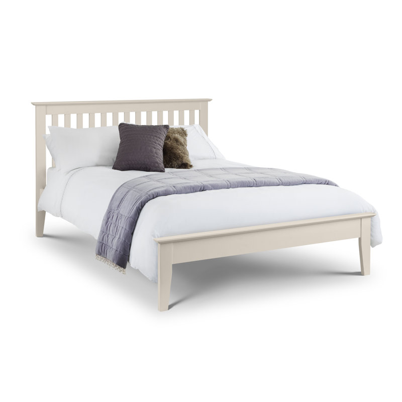 Fleming Solid Wood Bed, Double (4'6), Ivory