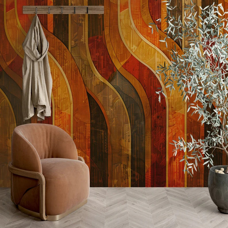 Retro Wave Curves, 236" L x 117.96" W
