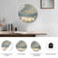 Paysage, horloge murale en verre décorative moderne, 23,6 po-287711780