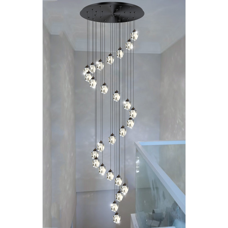 Luminaire suspendu à DEL en forme de larme à 26 lumières Yashin