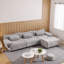 Ensemble de canapé modulaire en chenille d'inspiration bambou, canapé modulaire 3 + 1 places avec coussins, ensemble de compression, pour le salon-728119252