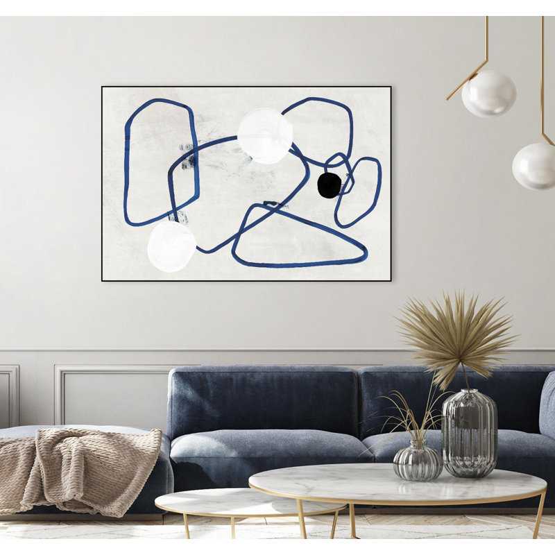 Midblue II, toile encadrée par Giant Art