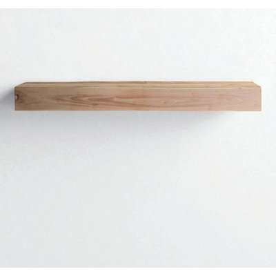 Solid Wood Mantle Beam Shelf, Unfinished