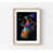 Cadre simple brun clair avec passe-partout