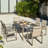 7 Piece Outdoor Dining Set with 70’’ Dining Table and 6 Sling Chairs
