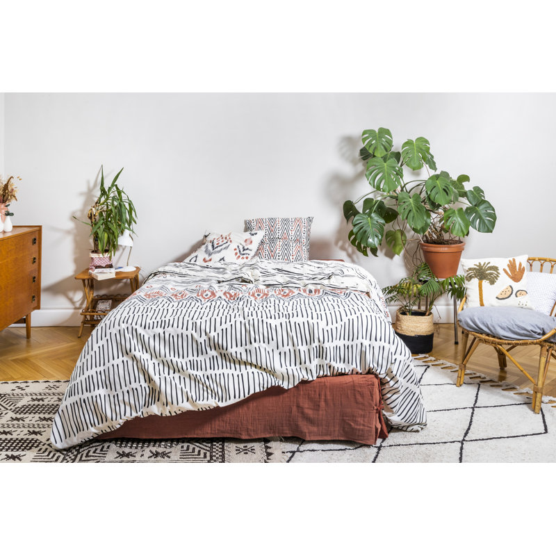 Sherman Ikat Duvet Cover Set with Pillowcases, 220 x 240 cm - 2 Standard Pillowcases