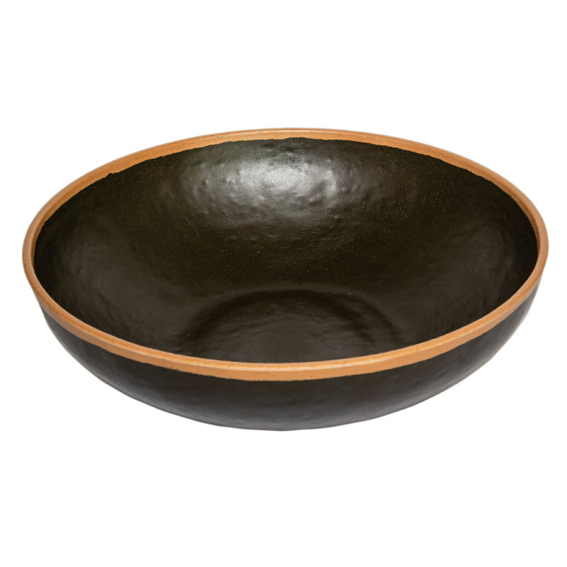 GET Bol de service en plastique, Brun, 12.25"