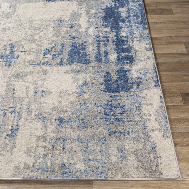Tapis gris / argenté Griffiths Parkchester, Forme rectangulaire : 8 pi 10 po x 12 pi 3 po