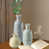 Bleu, vert et beige