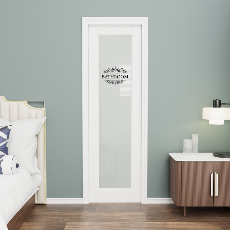 Porte de salle de bain intérieure 80 po / 96 po H, 18 po x 80 po