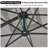 Rozon 9' Square Cantilever Umbrella with  Fade Resistance Recycled Fabric and 360-degree Rotation-1318018098