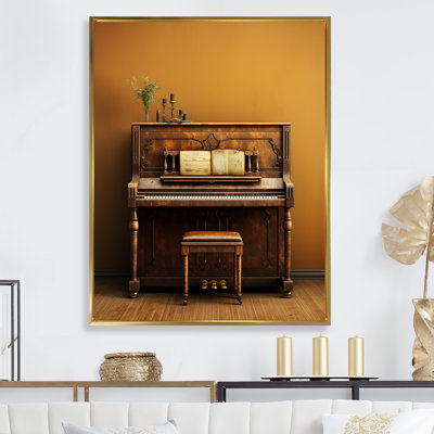 Vintage Piano Rustic Melody III - impressions sur toile de piano