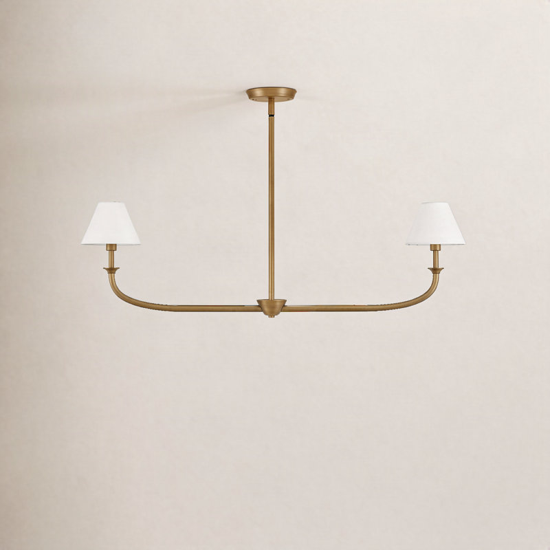 Greta 2-Light Chandelier, Gold