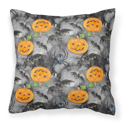 Coussin extérieur watecolor halloween jack-o-lantern