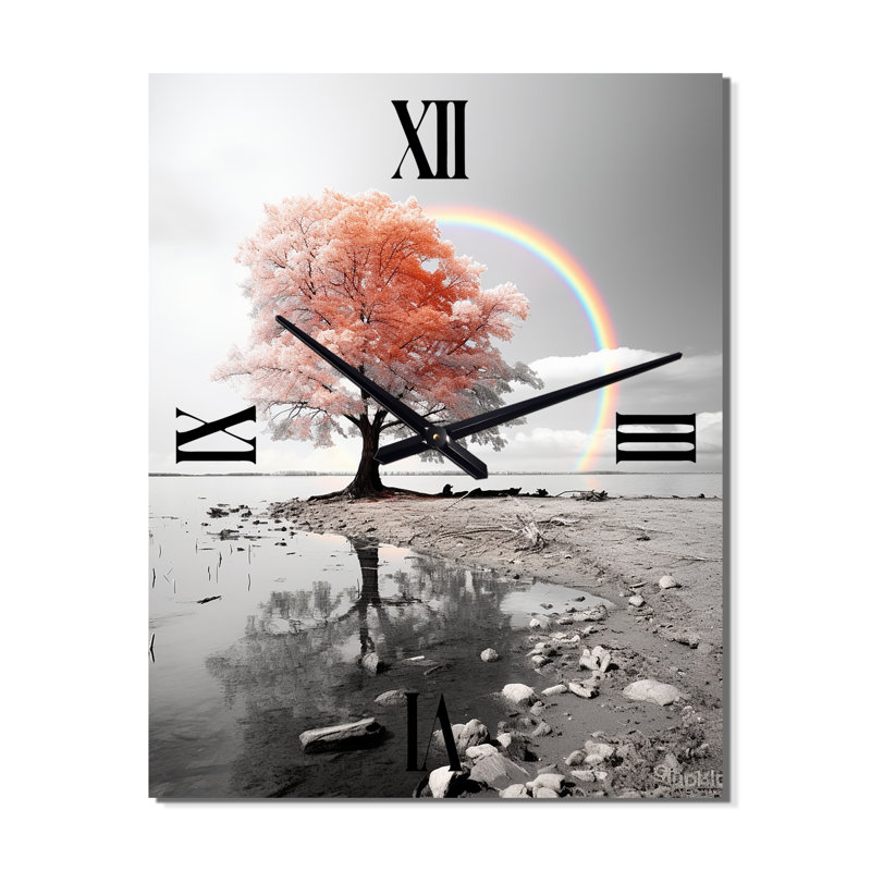 Jerrail - Floral Wall Clock, Moyen